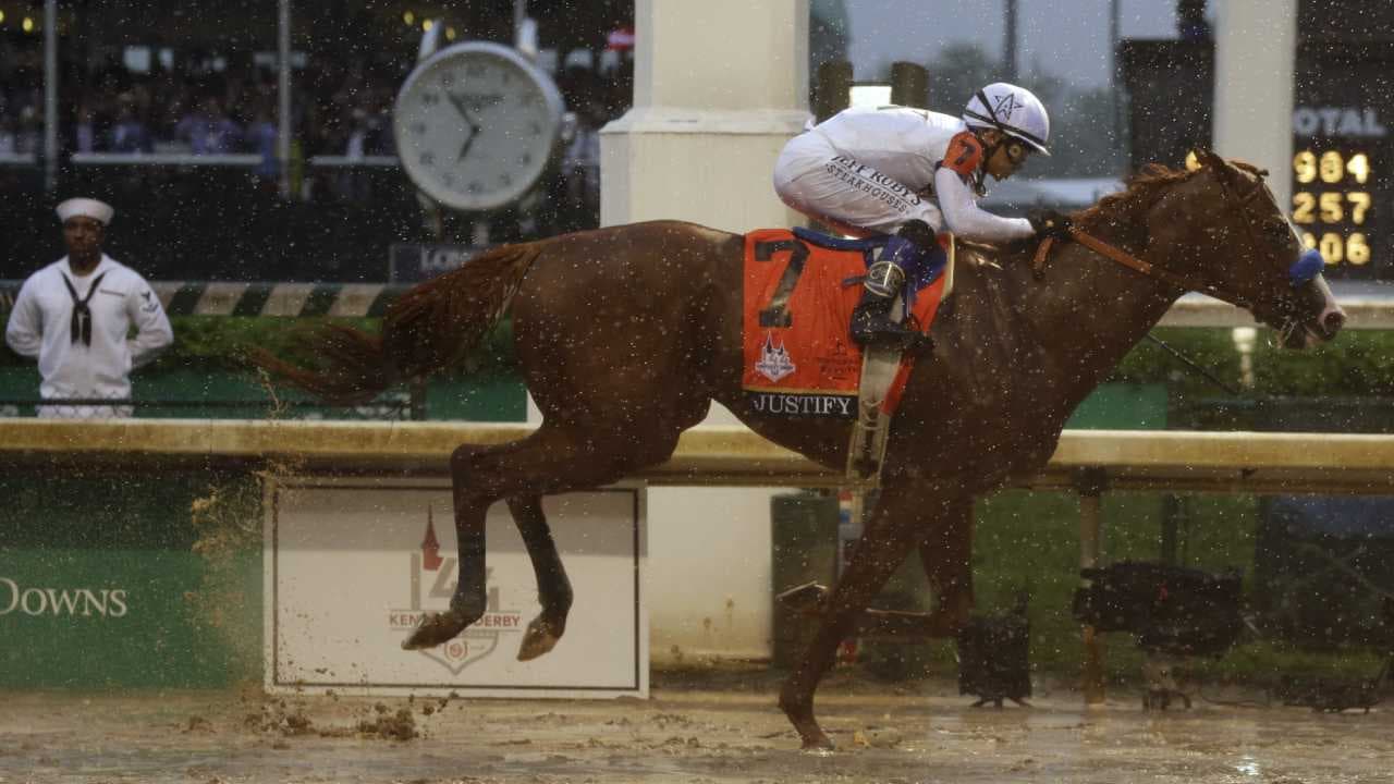 Justify obtuvo una clara victoria en el Derby de Kentucky.