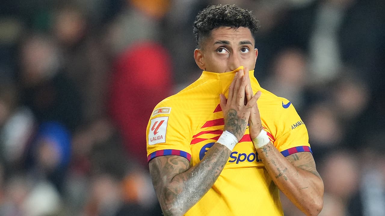 Raphinha es baja del Barcelona para el Clásico ante el Real Madrid