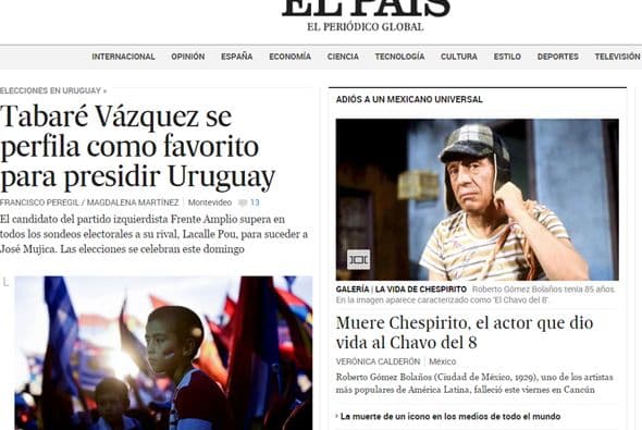 Así mostró el lamentable suceso el diario El País.