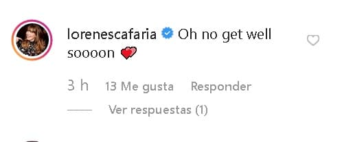 La guionista Lorene Scafaria le escribió: "Oh no, 
<b>que te recuperes pronto</b>".
<br>
