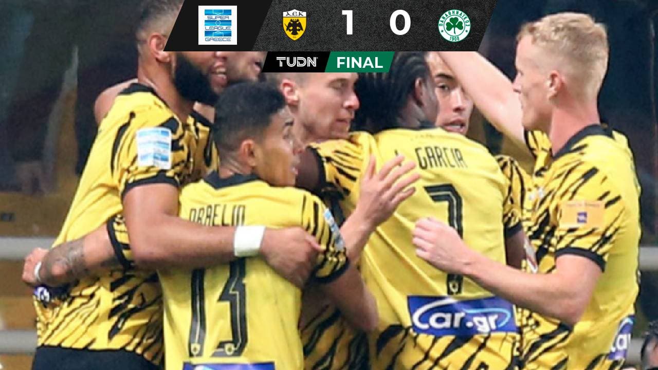 Orbelín Pineda marcó el gol del triunfo del AEK ante el Panathinaikos en Grecia