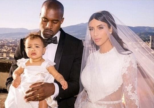 Y claro, la mejor testigo de esta unión fue North West.