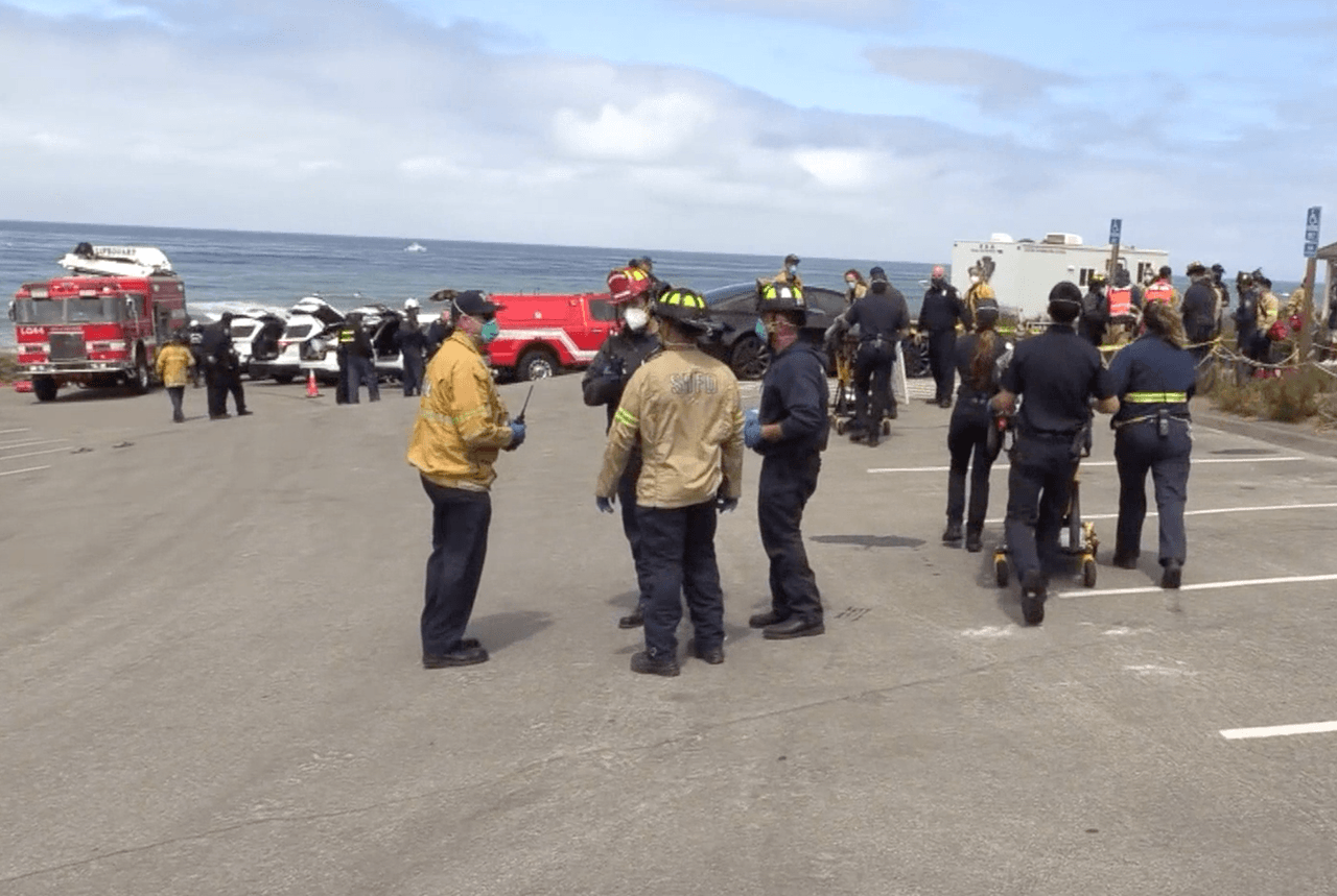 Las autoridades de San Diego informaron que los rescatados fueron trasladados a los hospitales Sharp Memorial, Palomar Medical Center West, Alvarado, UCSD Medical Center (Hillcrest), Grossmont Hospital, Kaiser Clairemont Mesa, Kaiser Zion y Paradise Valley Hospital.