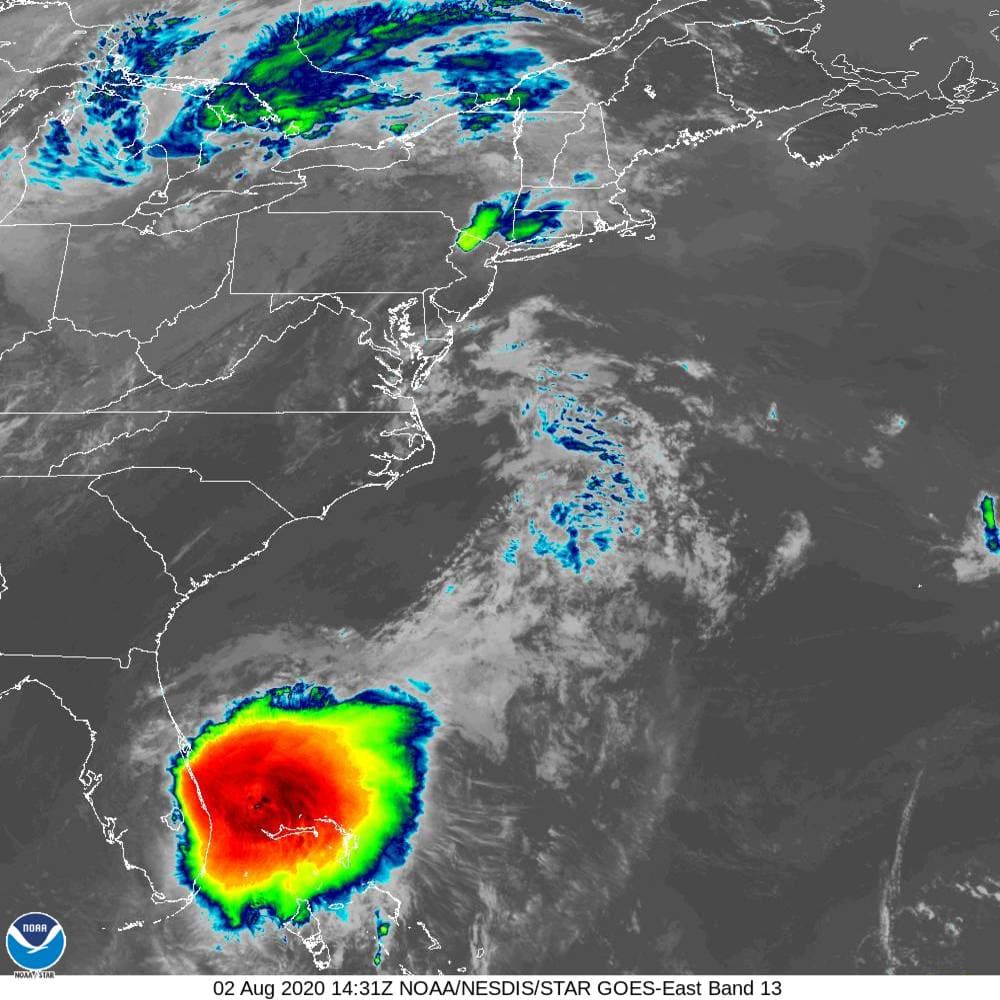 Así pronostican que sería el impacto de Isaías en la costa de Georgia