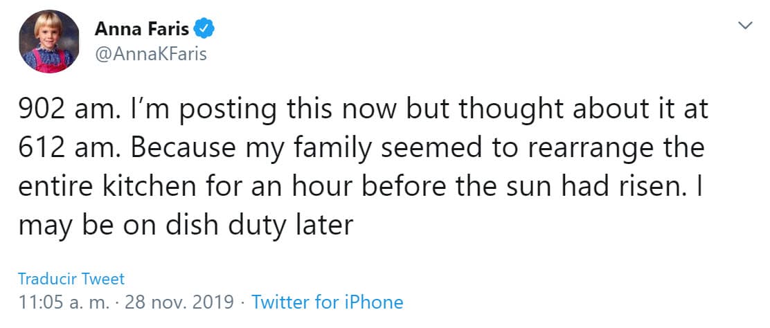 Durante la víspera del Día de Acción de Gracias, Anna estuvo documentando detalladamente los preparativos para la cena, sin imaginar que ella y su familia vivirían un susto.
<br>