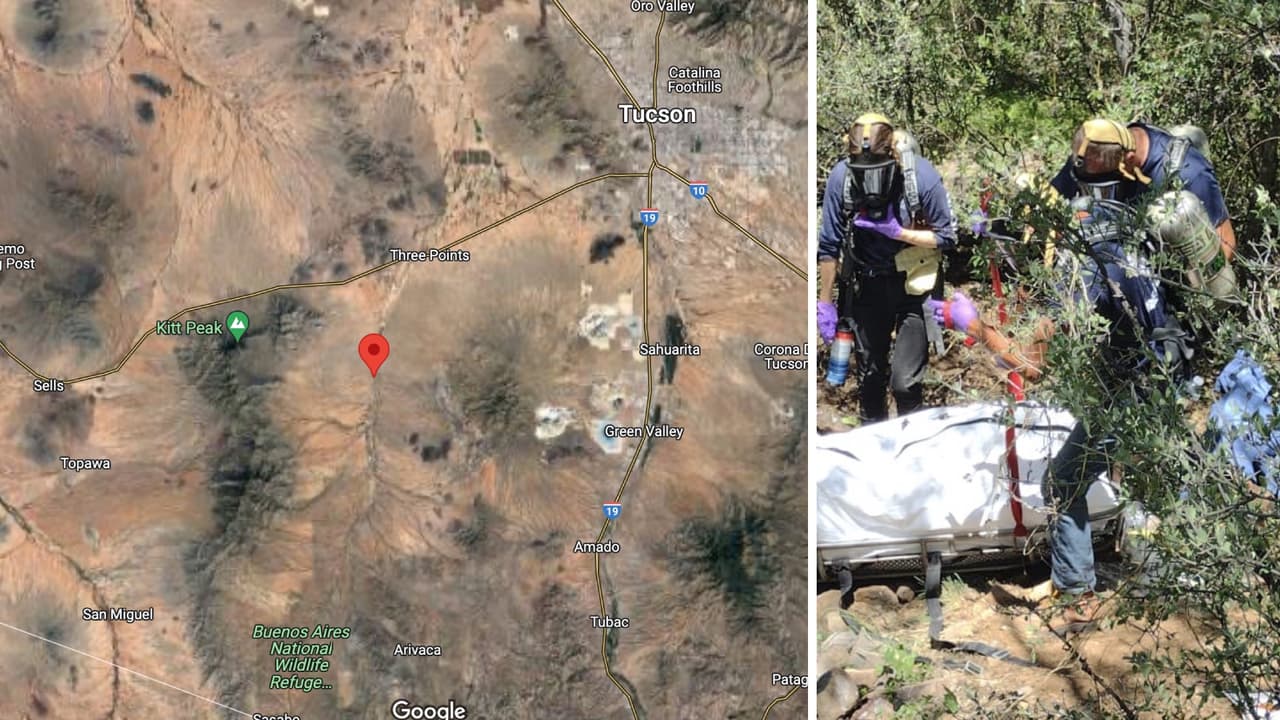 Encuentran a una persona muerta en el desierto, cerca de Three Points