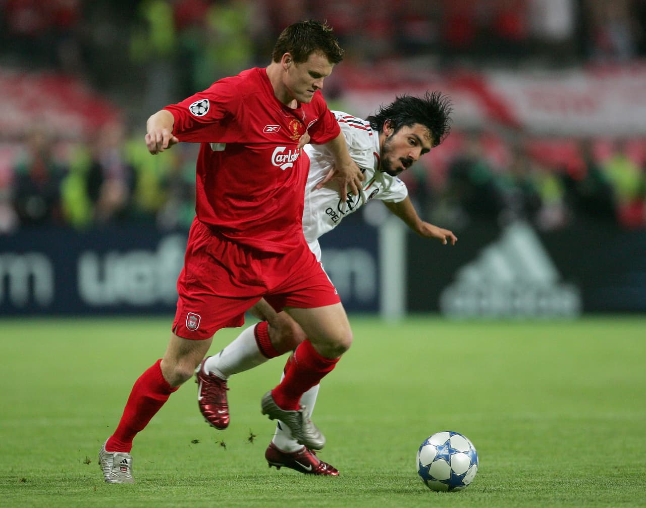 John Arne Riise (Noruega) - Se fue del club en el 2008 para pasar a la Roma donde estuvo hasta el 2011. Luego jugó en Fulham, APOEL, Deli Dynamos, Aalesunds y se retiró en el Chennaiyin de la India en el 2016.