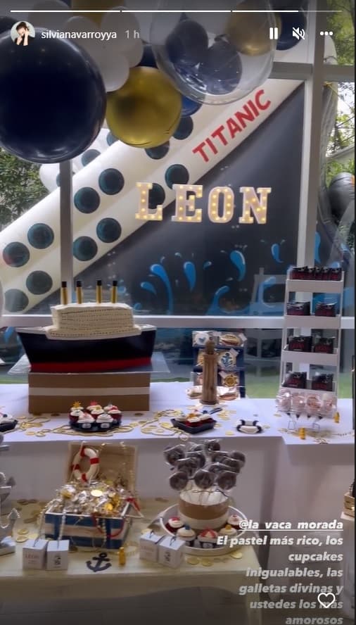 Silvia Navarro mostró en un video que estuvo atenta hasta en el más mínimo detalle y aprovechó para agradecer a los proveedores que le ayudaron a consentir a su hijo.