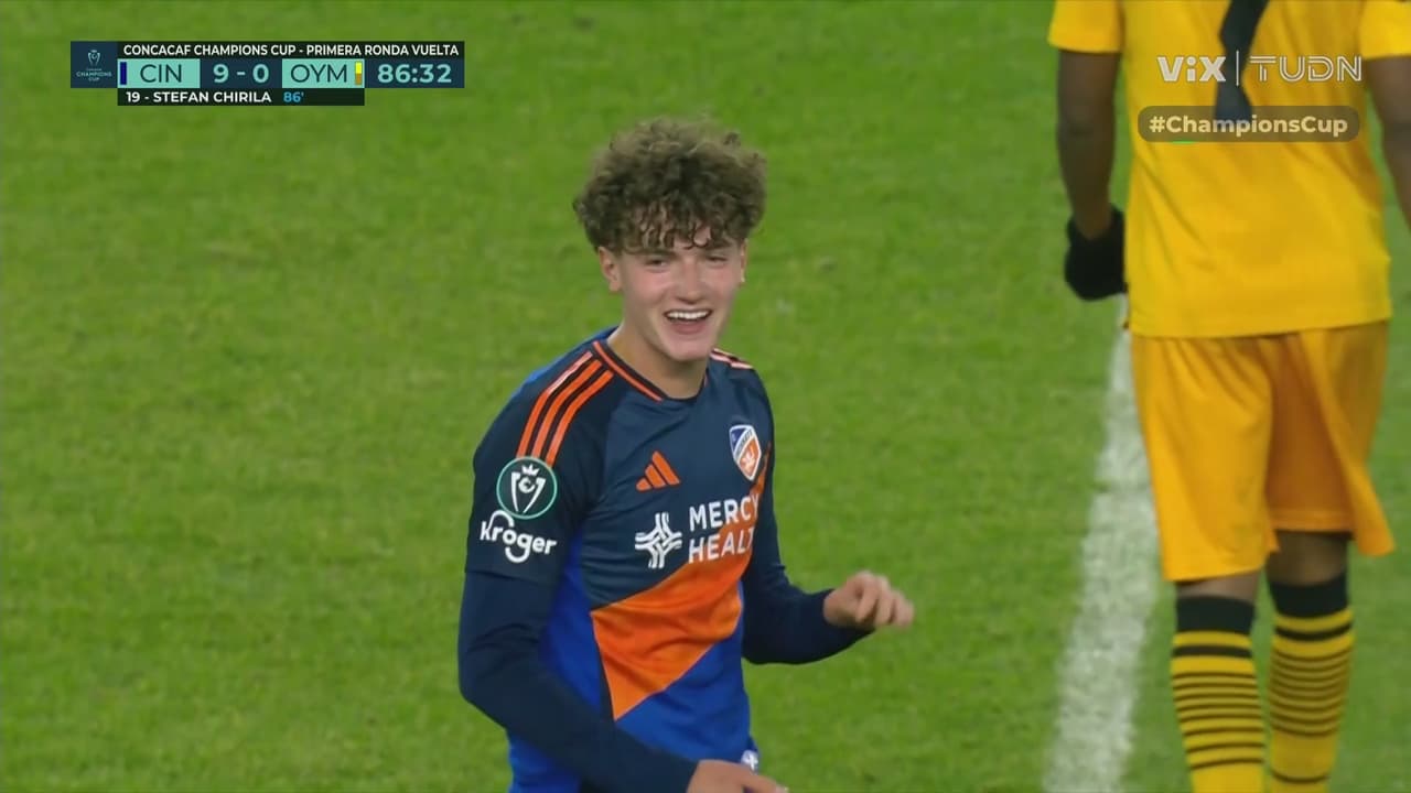 ¡Goleada histórica! Chirilá hace otro golazo para el noveno del Cincinnati