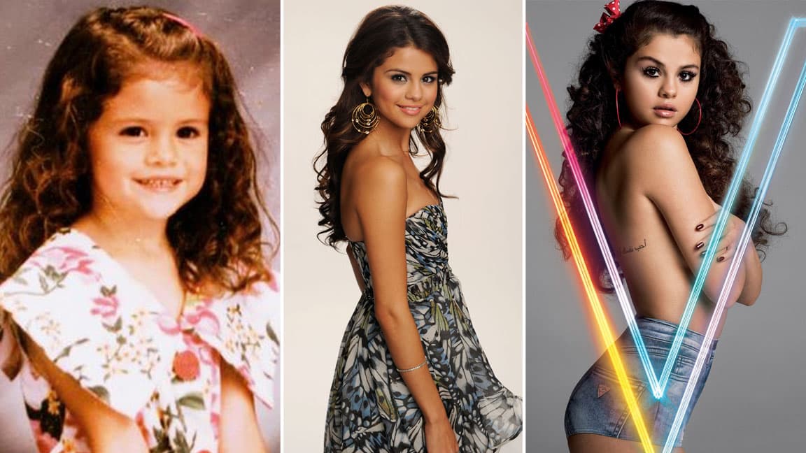 Mira la transformación de Selena Gomez: de niña a sexy mujer.