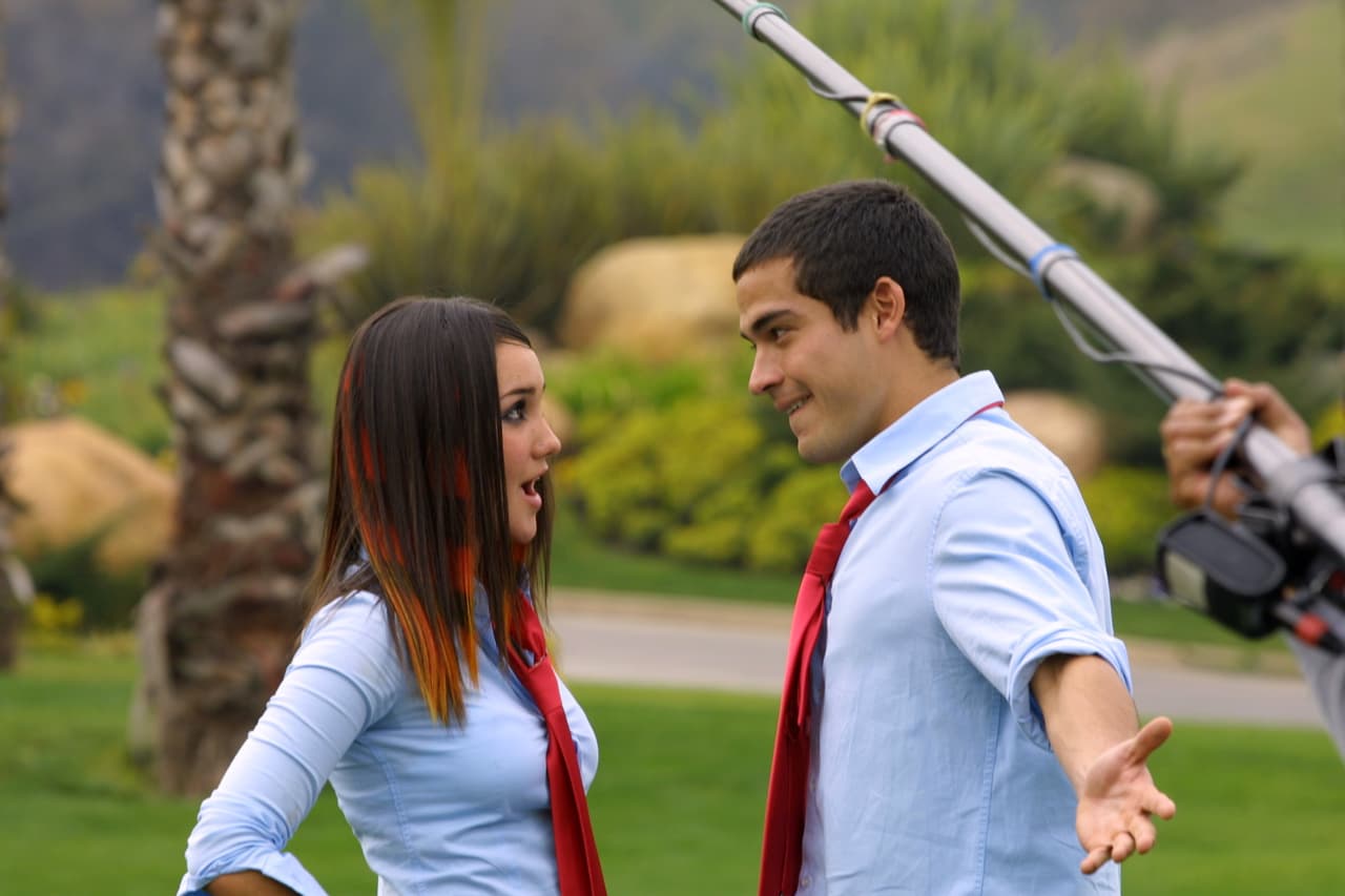Dulce María y Alfonso Herrera en Rebelde