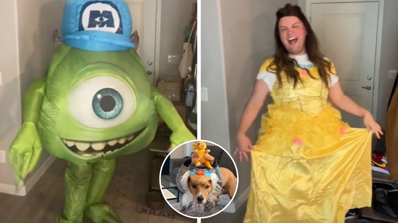 Se hace famoso en TikTok por probarse disfraces feos de Disney: "Lo que pedí vs lo que llegó"