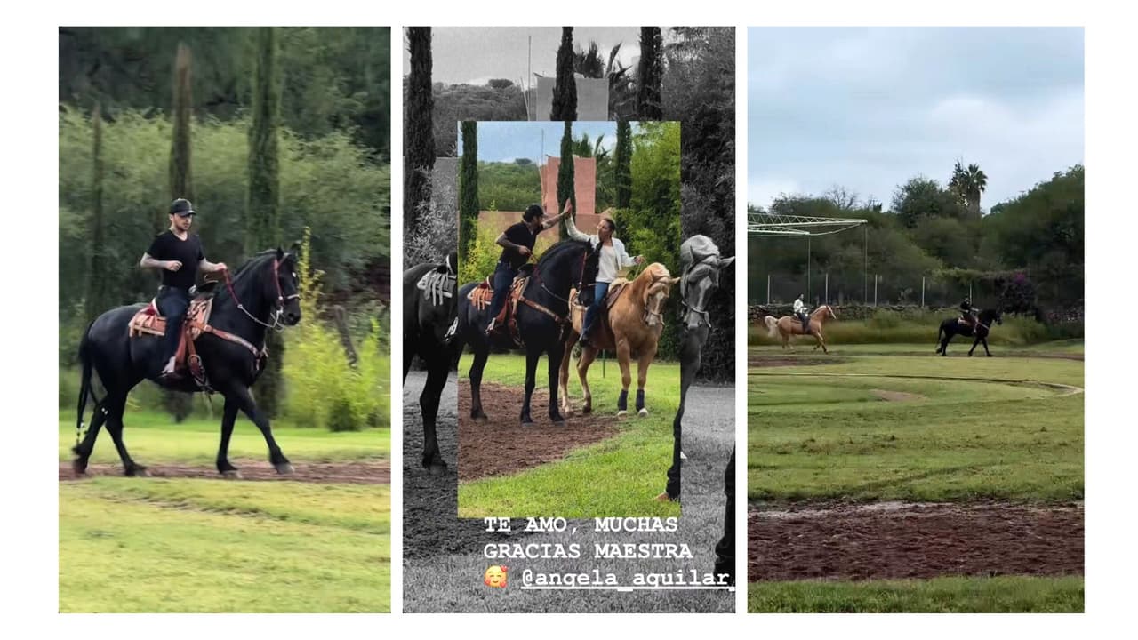 Así reaparecieron Nodal y Ángela Aguilar en el rancho El Soyate, en Zacatecas, México.