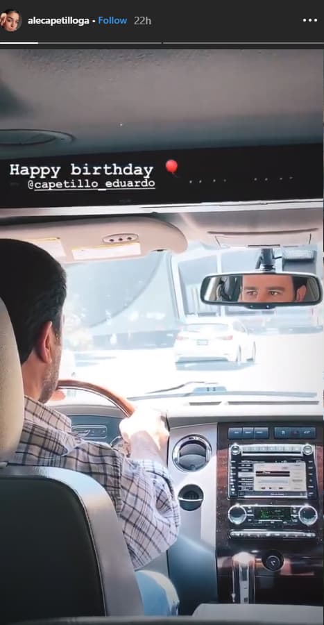 Por su parte, Alejandra, la menor de las mujeres de la familia, compartió un video donde se aprecia que su papá va manejando la camioneta en la que viajan.
<br>