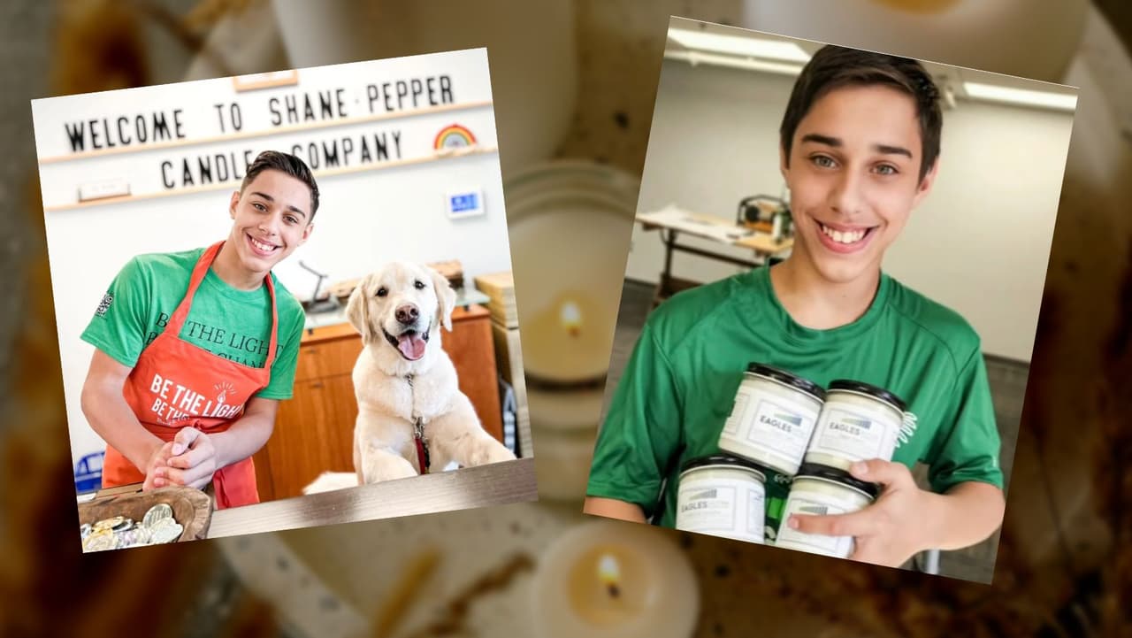 “Shane & Pepper”: Emprendedor de 13 años rompe estigmas con empresa de velas