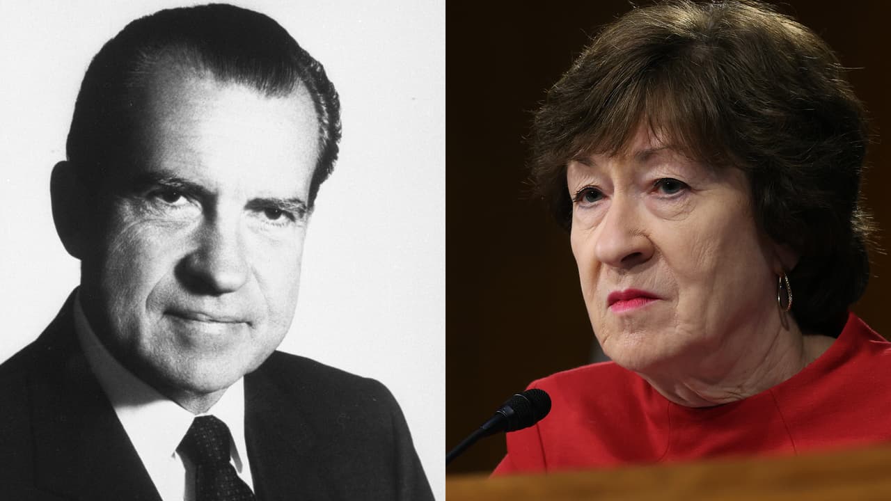 <b>Puesto 7</b>
<br>
<br>
<b>Niños:</b> Richard, 2,454,407 desde 1921.
<br>
<br>Año más popular: 2000 (6,353 niños registrados con ese nombre).
<br>
<br>
<b>Niñas:</b> Susan, 1,103,569 desde 1921.
<br>
<br>Año más popular: 2000 (687 niñas registradas con ese nombre).
<br>
<br>En la foto: Richard Nixon (37mo presidente de Estados Unidos) y Susan Collins (senadora republicana por Maine).