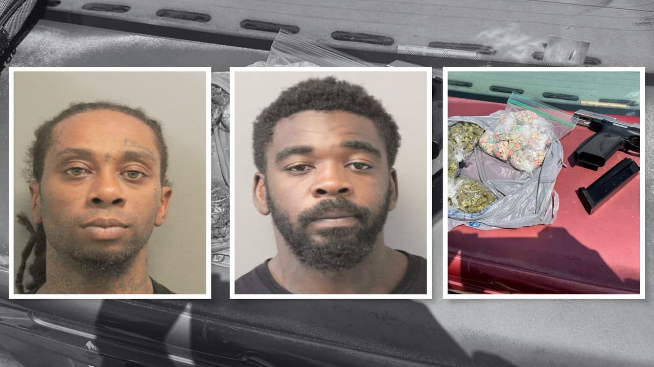 Persecución policial termina con el arresto de dos hombres y el hallazgo de drogas y armas