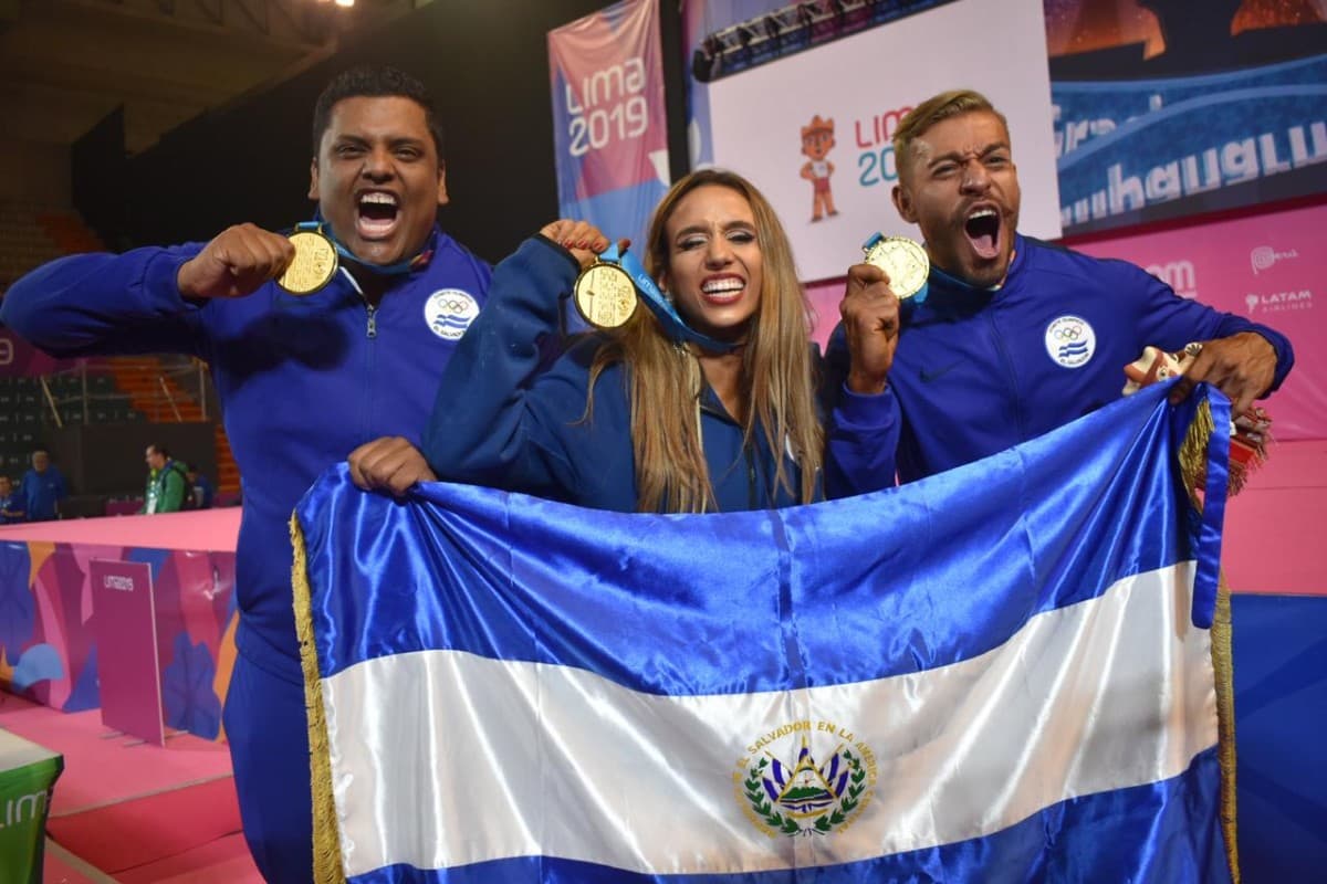 El Salvador vive un día histórico con 3 oros en Lima 2019