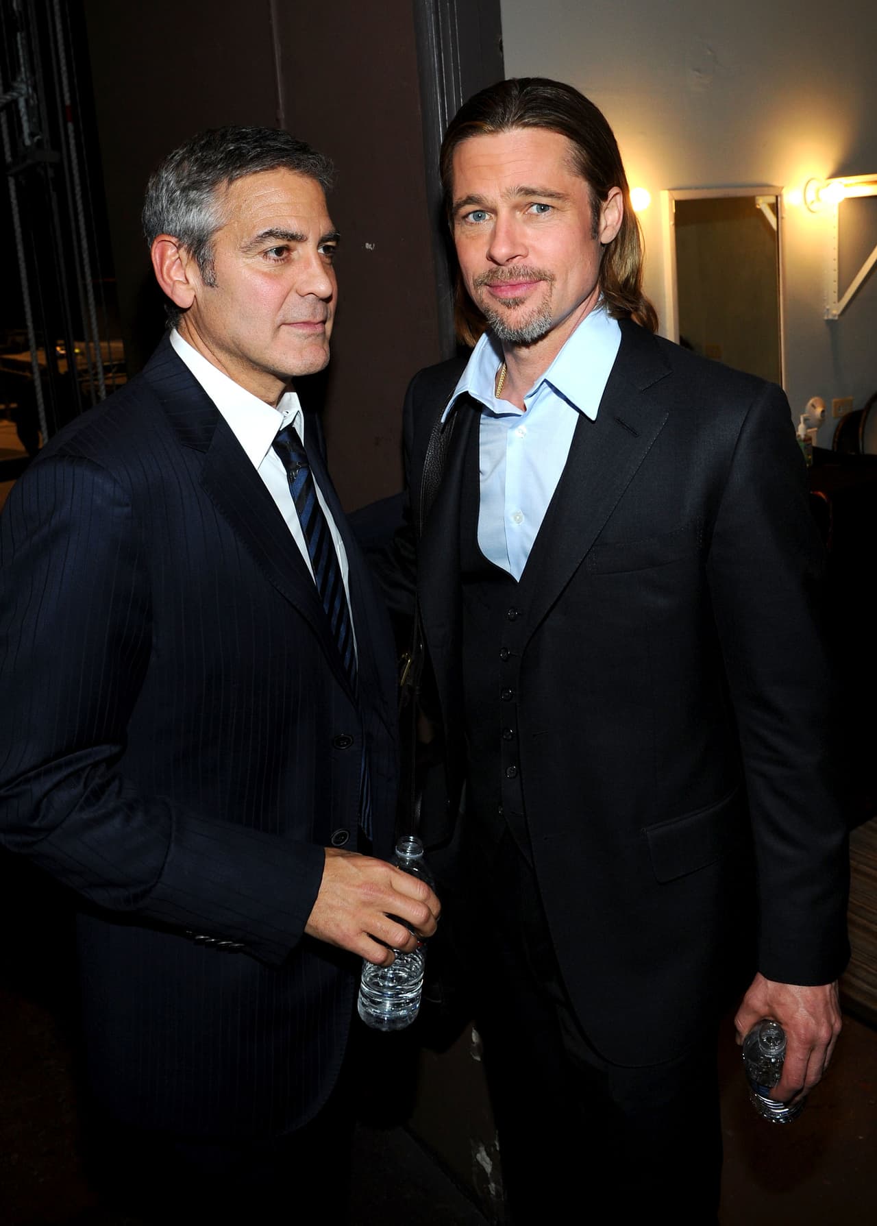 George Clooney y Brad Pitt han trabajado muchas veces juntos y son muy buenos amigos.