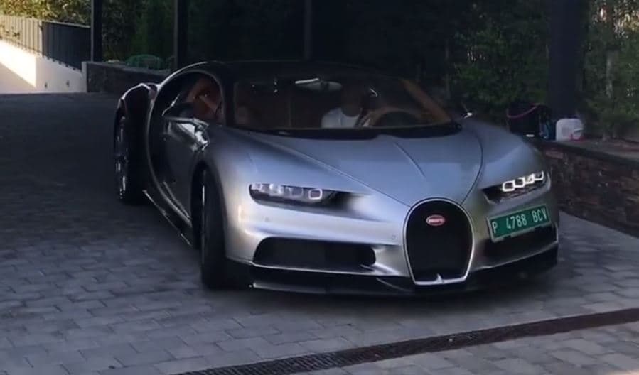 Cristiano Ronaldo estrena su nuevo Bugatti de $2.9 millones