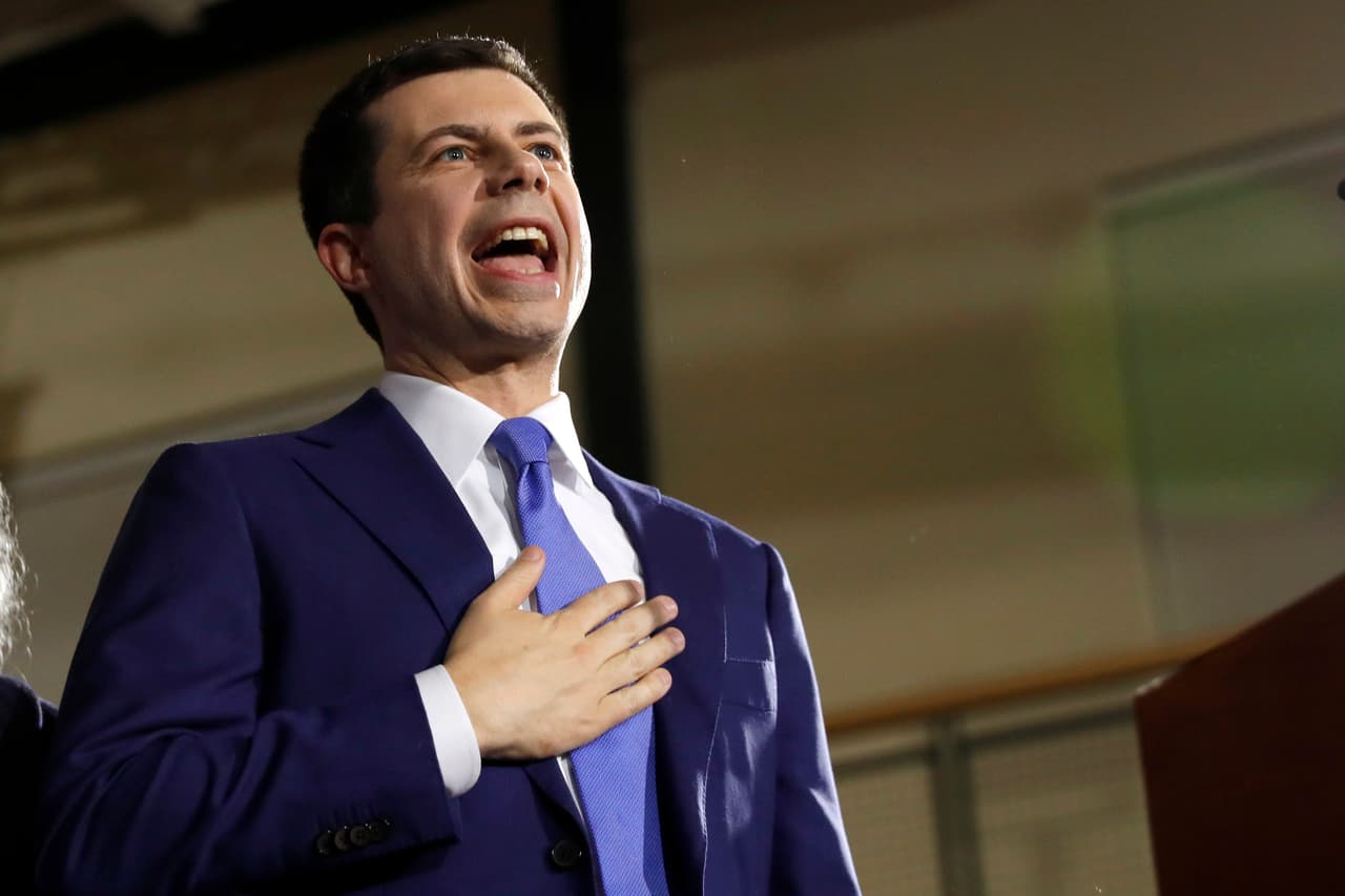 El exalcalde de South Bend, Pete Buttigieg, quedó a muy poca distancia de Sandedrs en la primaria de New Hampshire.