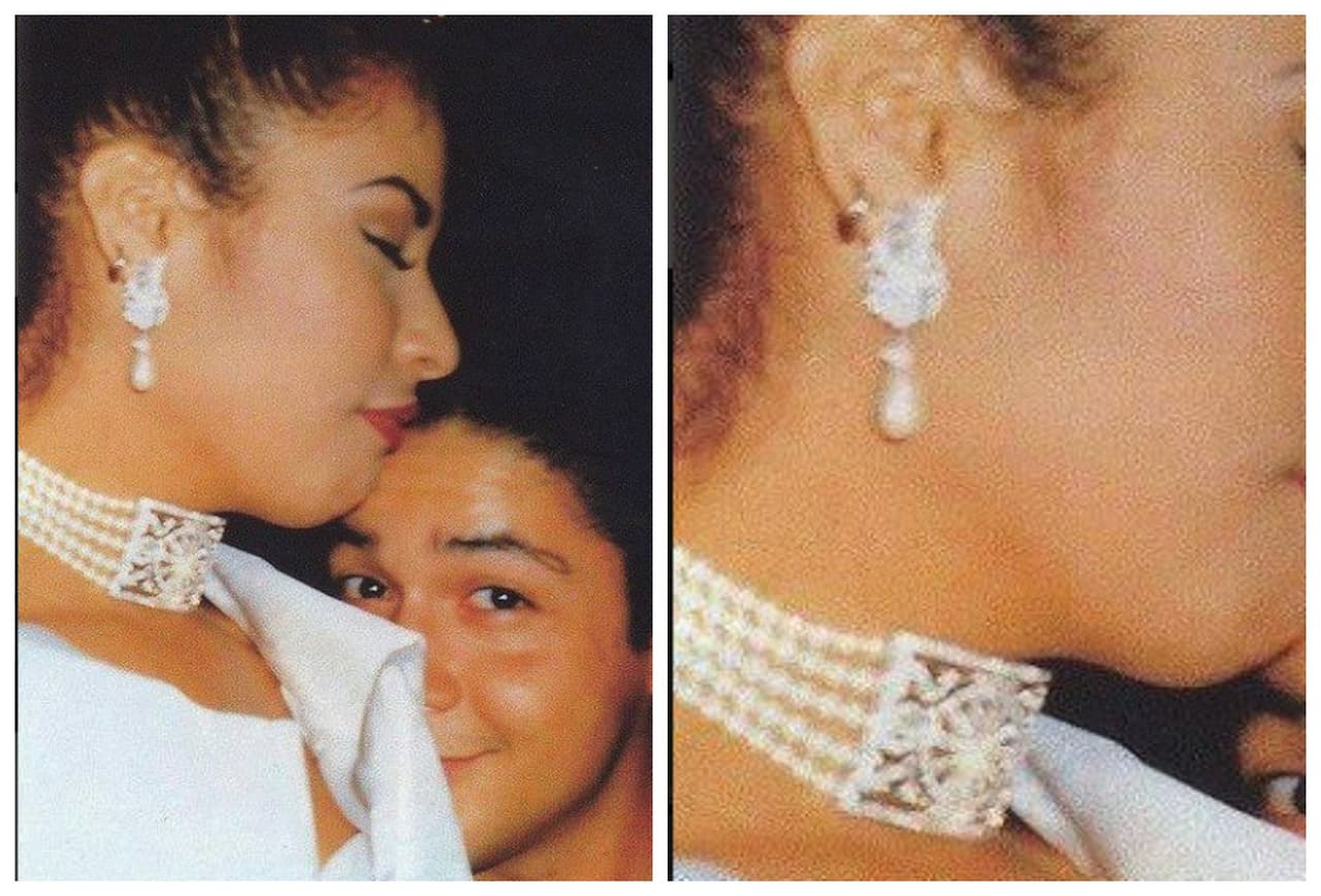 Gargantillas de perlas, aretes largos o aros grandes, eran de sus favoritos para lucir en las noches de gala o entregas de premios.