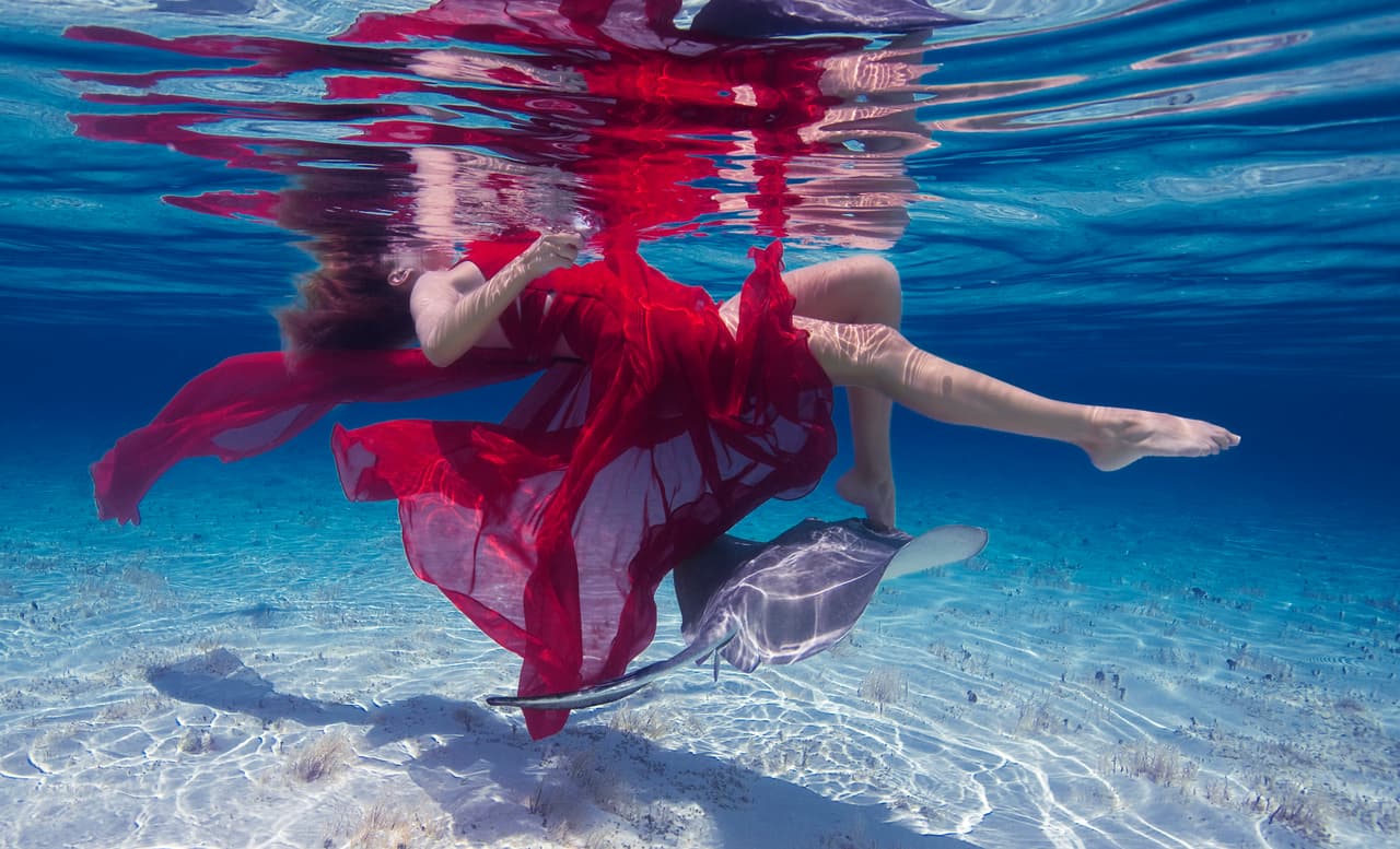 Estas criaturas sólo observaban y examinaban a la mujer.