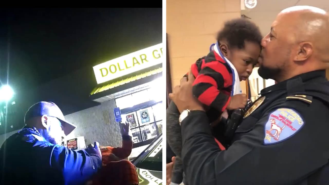 “Miraba a mis hijos”: policía salva a bebé que se estaba ahogando frente a tienda de dólar