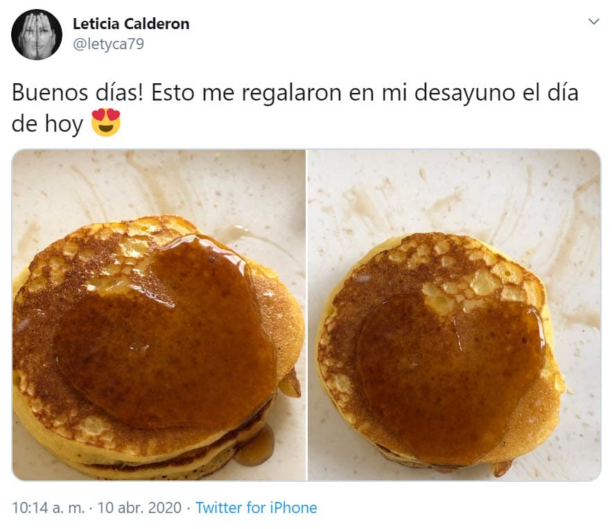 Por la mañana, Calderón compartió cómo la consienten en casa, pues 
<b>le prepararon el desayuno</b>.
