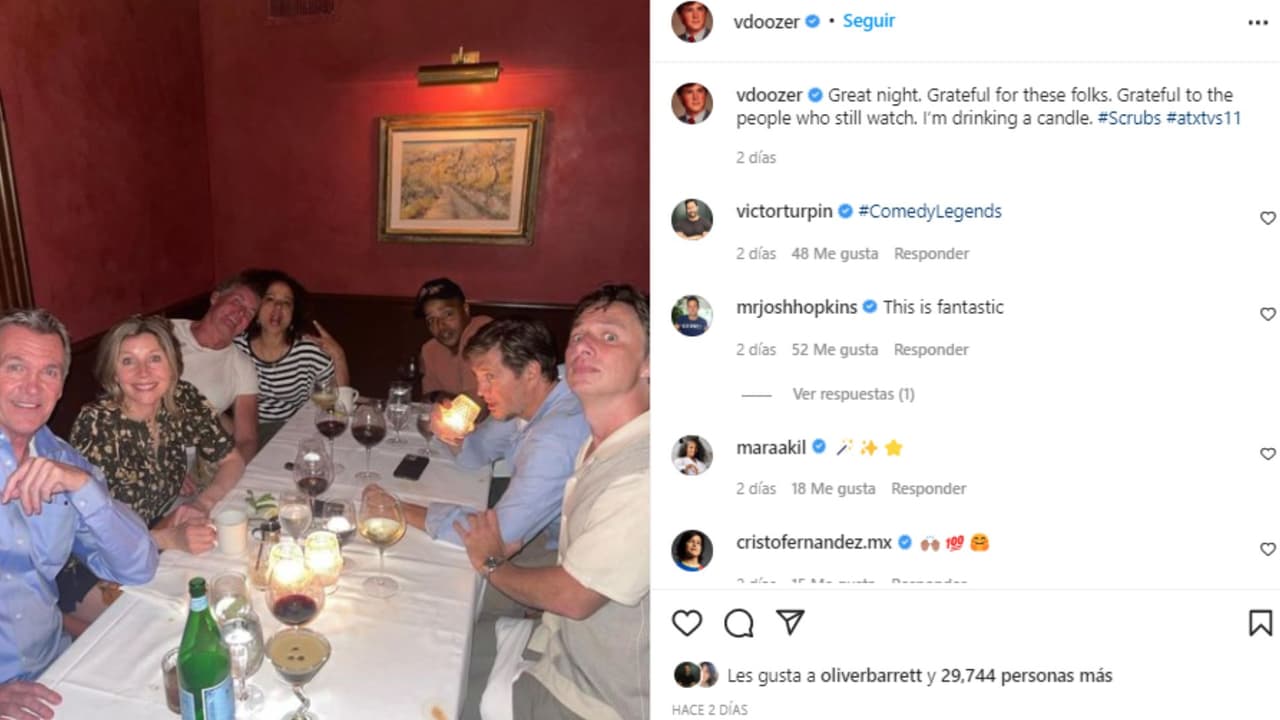 El 5 de junio algunso miembros de 'Scrubs' se reunieron a comer con el productor y escritor de la serie Bill Lawrence, lo que demuestra que siguen siendo grandes amigos y podríamos ver la continuación de la serie muy pronto.