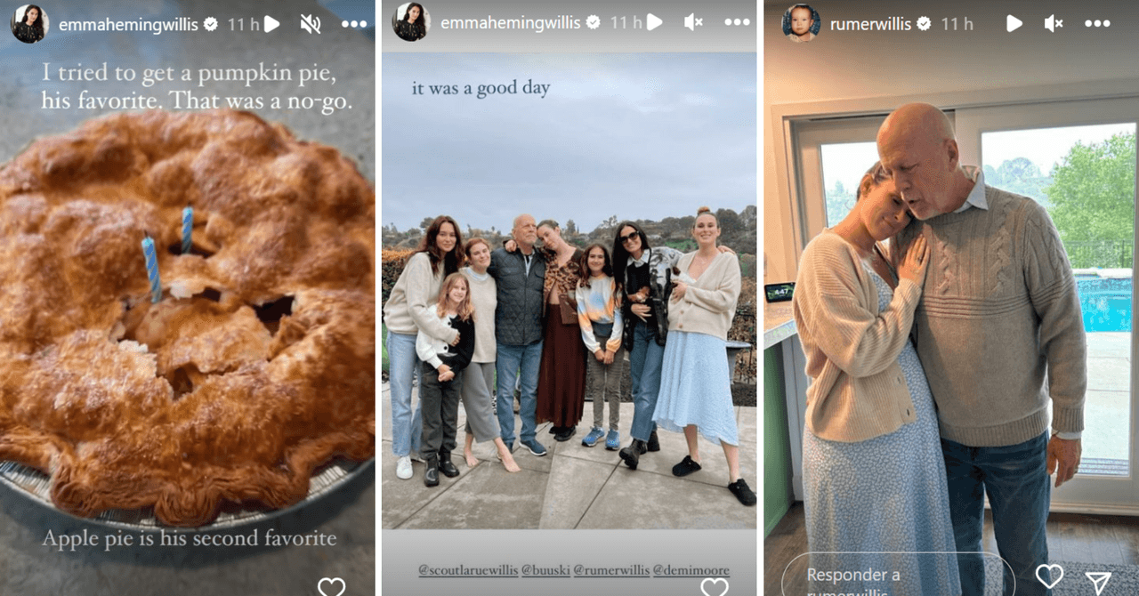 Así fue el cumpleaños 68 de Bruce Willis