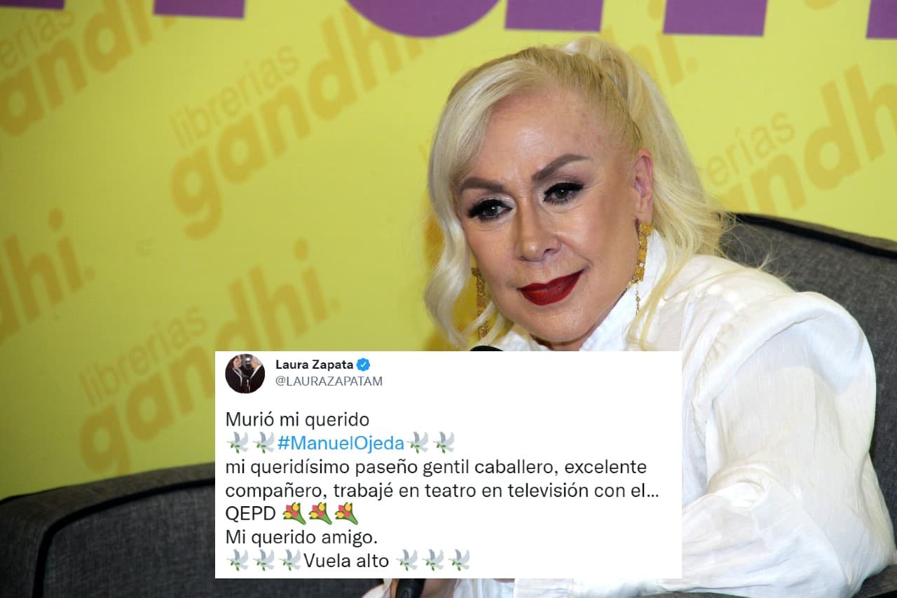 <b>Laura Zapata</b> compartió que trabajó en teatro y televisión con el histrión.