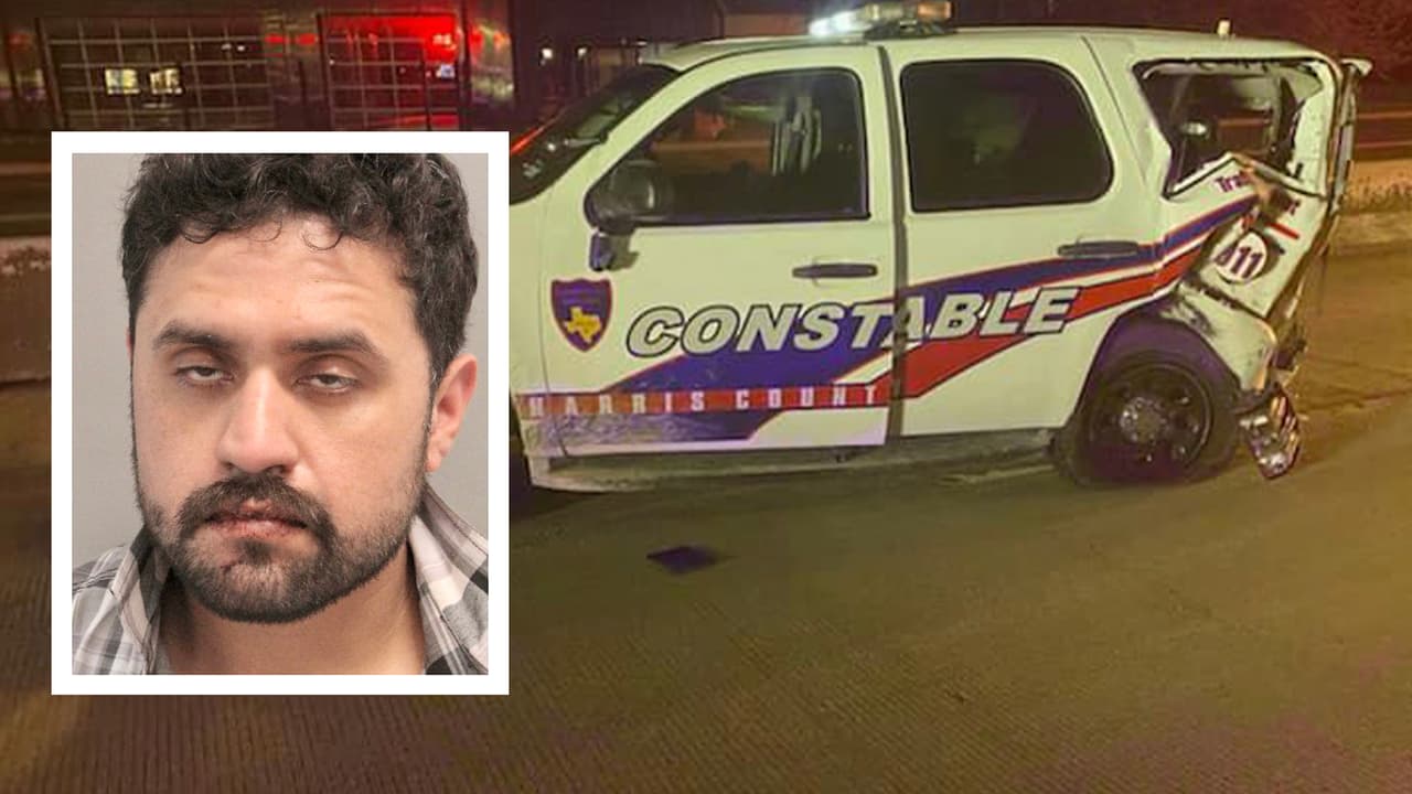 Conductor en presunto estado de ebriedad choca con patrulla al noroeste de Houston