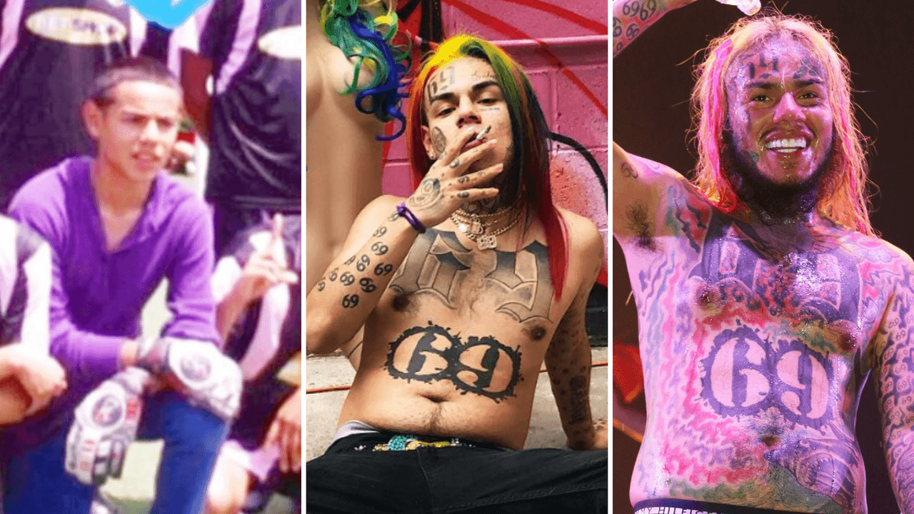Tekashi 6ix9ine ha sumado varios tatuajes a su cuerpo