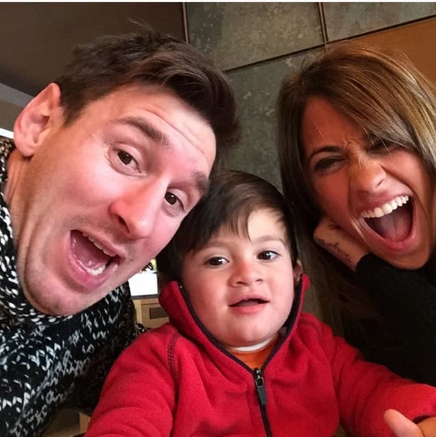 Lionel Messi es muy amoroso como papá, y eos se nota.