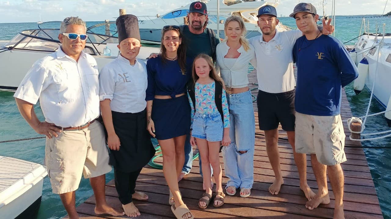 Irina Baeva, Gabriel Soto y la pequeña Alexa Miranda fueron atendidos por el chef Abimael Angulo.