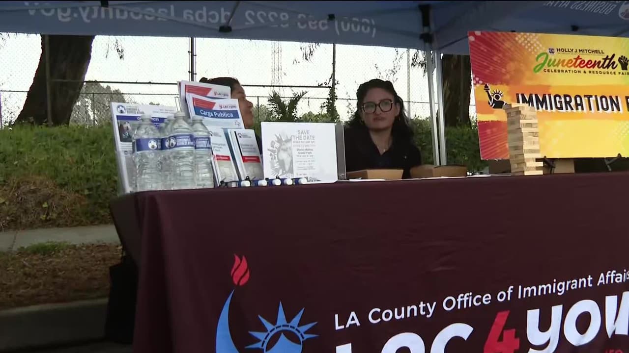 Los Ángeles conmemora Juneteenth un día antes, ofreciendo recursos gratis a la comunidad