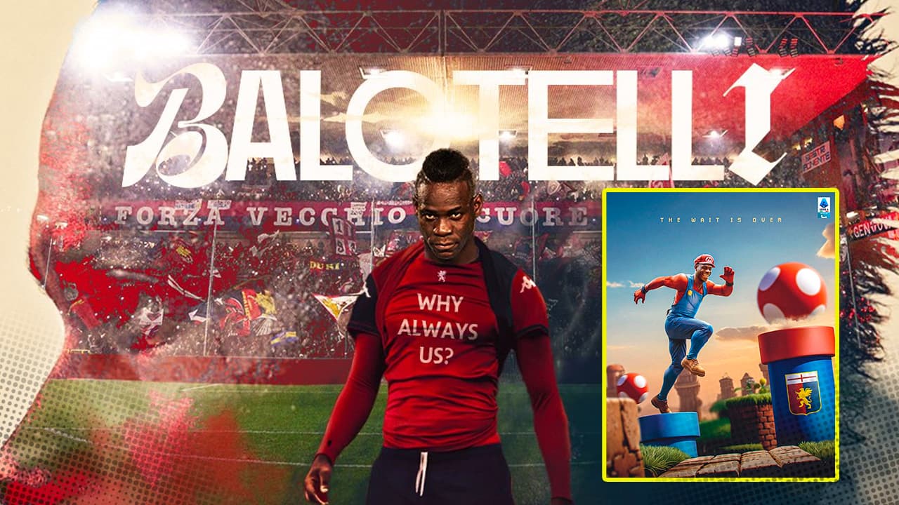 Oficial: Balotelli es nuevo compañero de Johan Vásquez en el Genoa