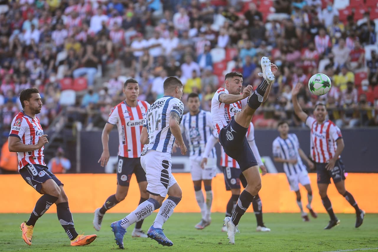 Atlético de San Luis le empató de último minuto (2-2) a Pachuca en la ida de los Cuartos de Final.