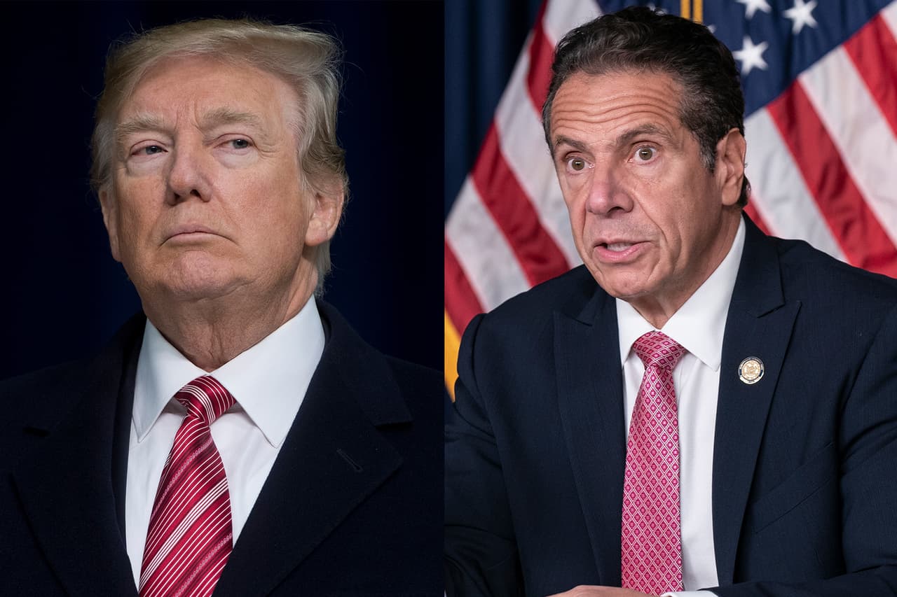 Trump llama a Cuomo un "rufián hostigador" y critica su manejo de la pandemia