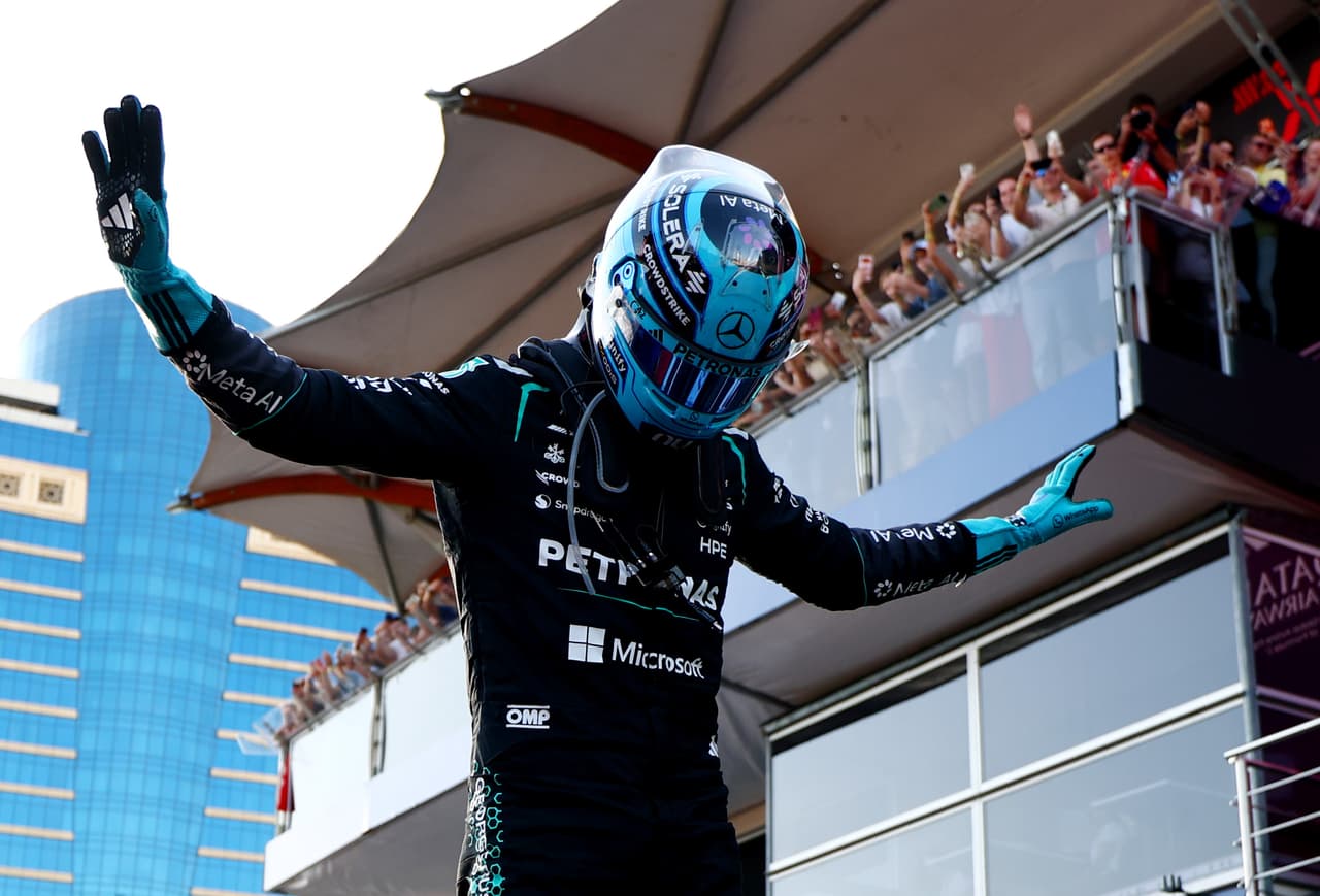 George Russell derrota a Verstappen por una décima en el GP de Azerbaiyán