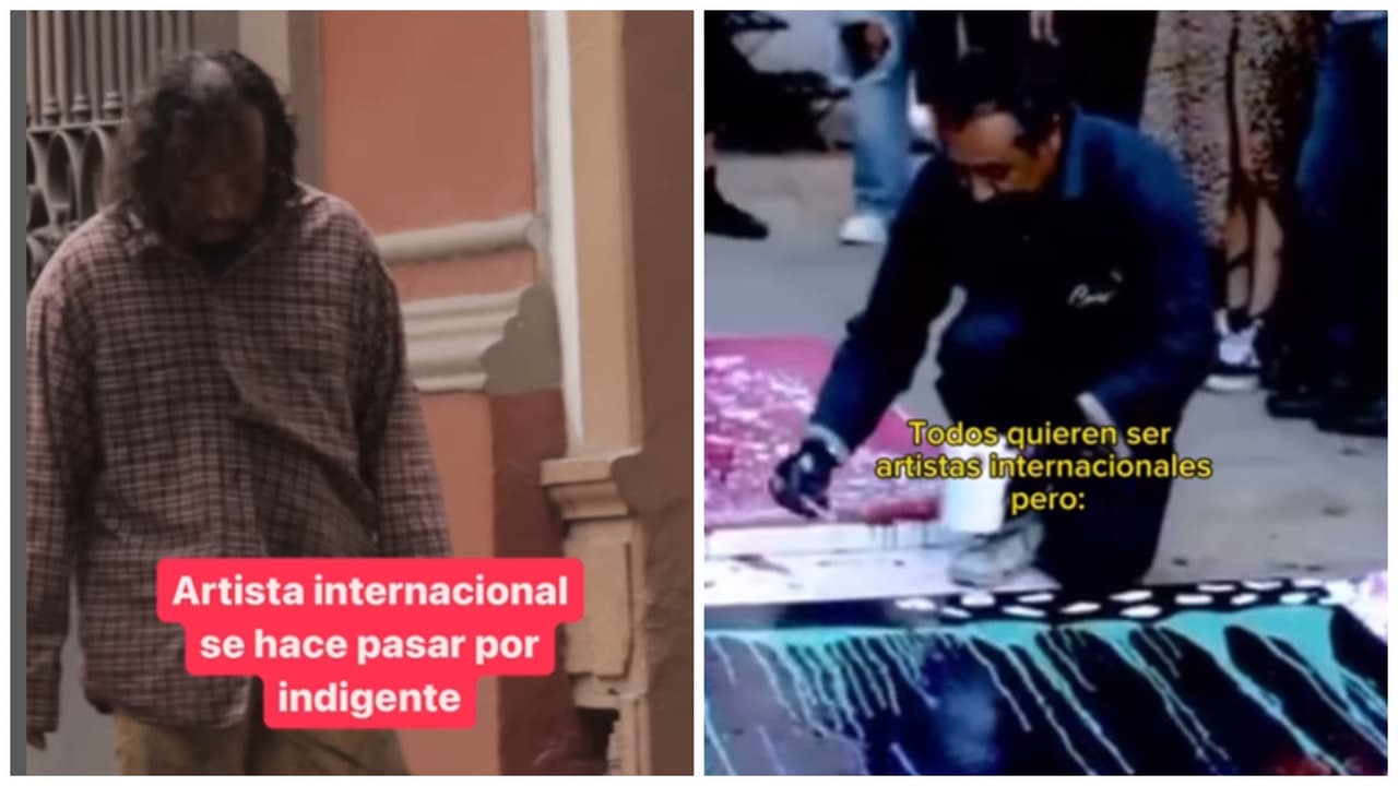 Artista internacional vive como indigente para completar sus obras: impacta a Internet