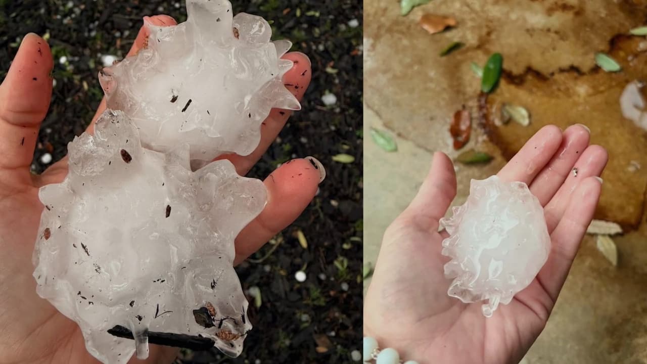 Fuerte granizada golpea a la comunidad de Leakey