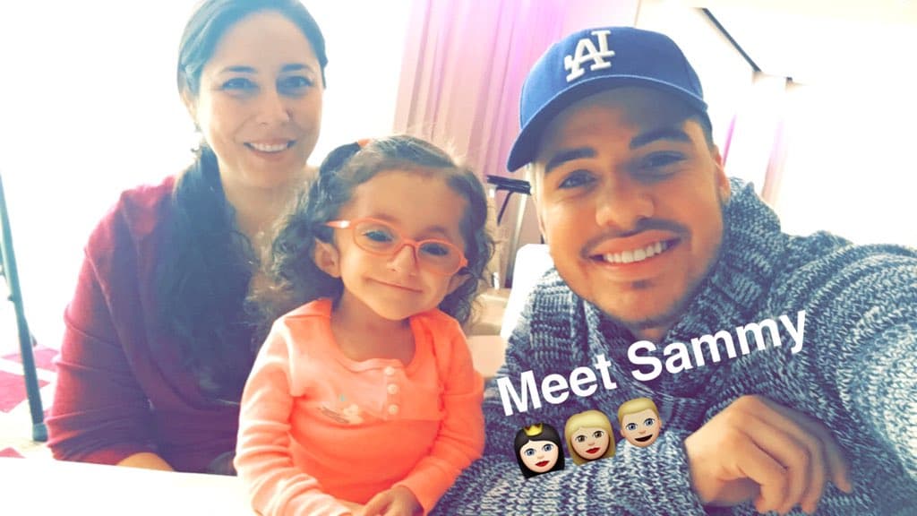 William Valdes: "Conozcan a la hermosa Samy. Está noche #TeletonUSA @TeletonUSA".