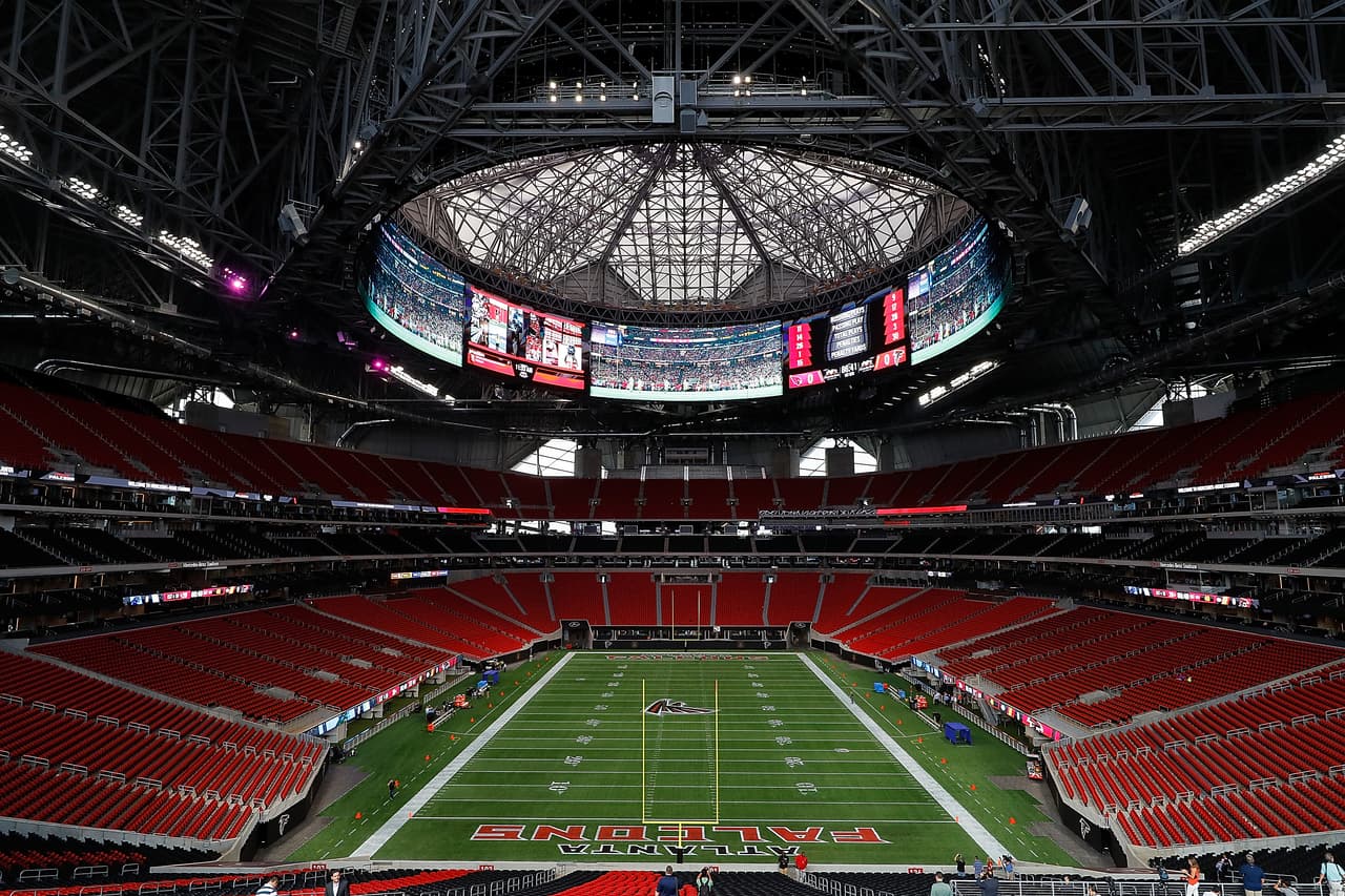Otra carta seguramente ganadora es el recién inaugurado y ultramoderno estadio de los Halcones de Atlanta de la NFL.