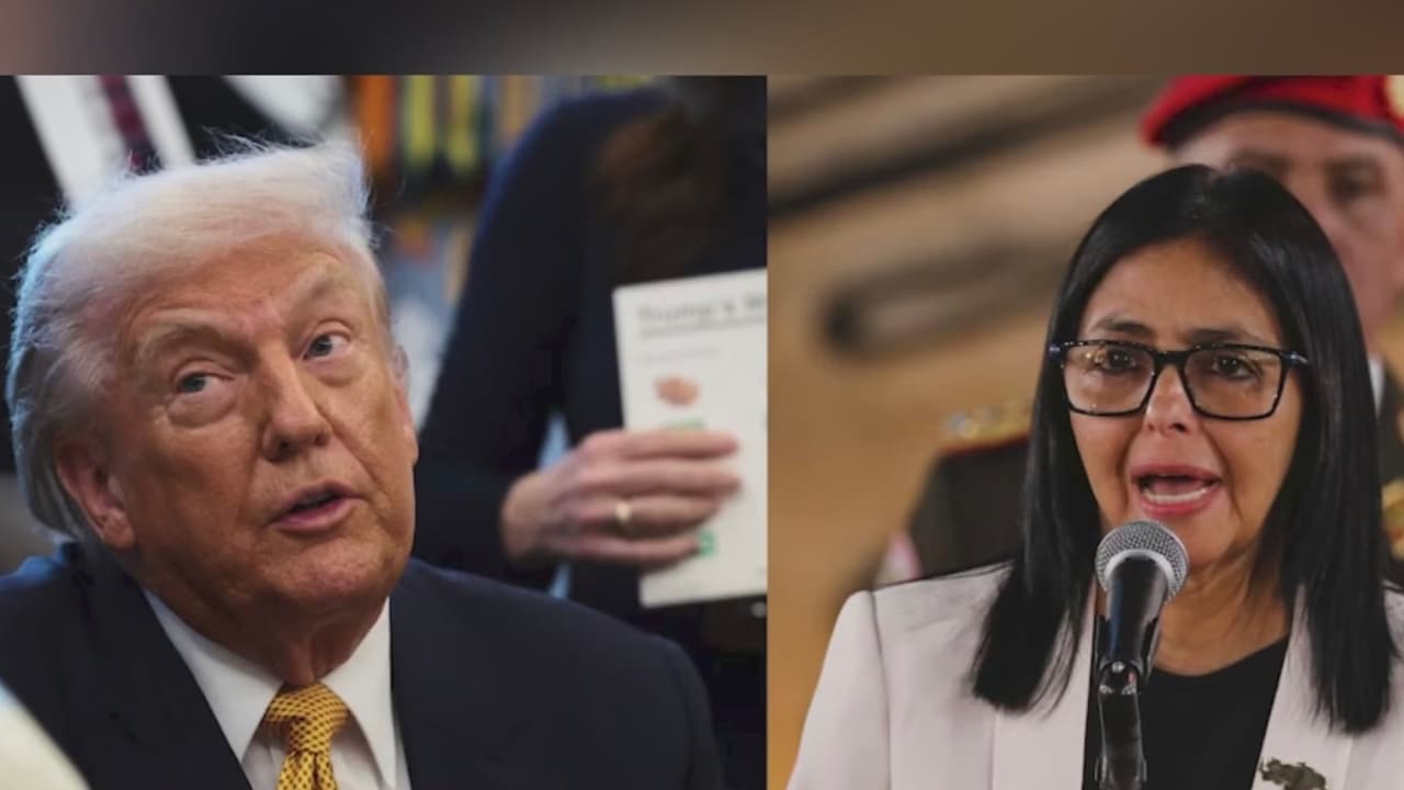 "El régimen sigue allí": venezolanos en Nueva York rechazan la presencia de Delcy Rodríguez en la ONU