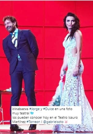 "Eso salió de la obra de teatro que hicimos juntos; es una broma, no existe nada más", explicó Baeva.