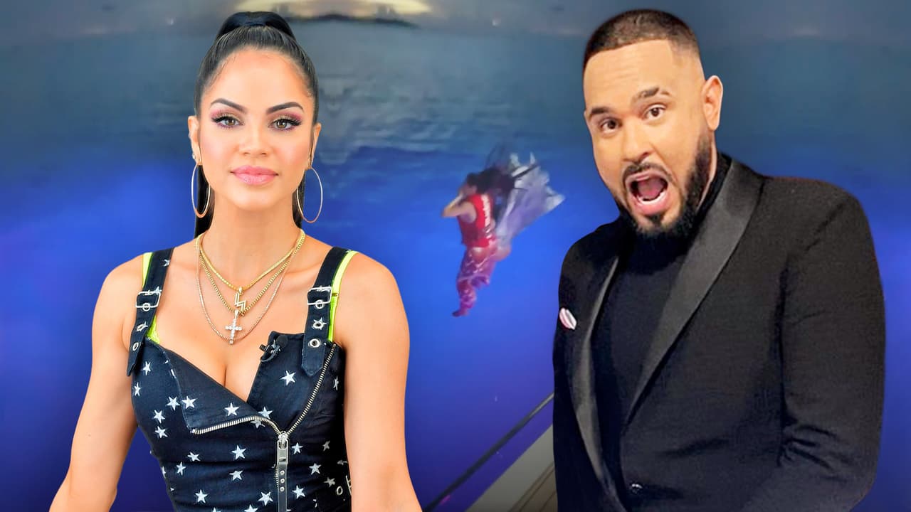 Natti Natasha superó sus miedos y se aventó al mar en la noche, pero Raphy Pina cree que lo hizo por “borracha”