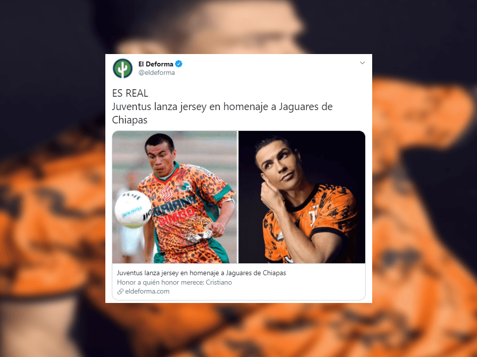 Bastante parecido a la playera del equipo ya extinto.