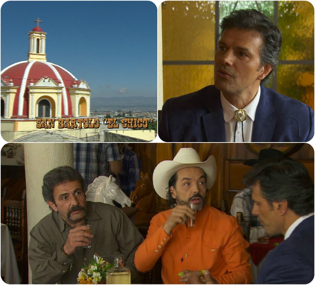 Florencio Gallardo estaba muy tranquilo en el pueblo comiendo con el 'Panzón' Esquivel.